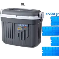 Eda Koelbox iceberg 8 Liter met 4 koelelementen 200 gram