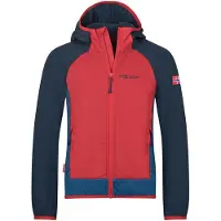 TROLLKIDS - Kid's Seiland Jacket - Fleecevest 116, rood/blauw