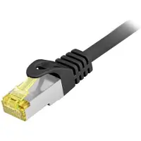 Equip 605108, patchkabel Cat6A, voor buitengebruik, S/FTP, 2xRJ45, 15.00 meter, zwart, LSZH