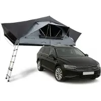 Juskys Daktent Lago - 2-personen - Waterdicht - Incl. Matras - Zwart / Grijs - 140x240 cm