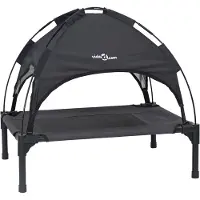 vidaXL Hondenbed Zwart 76 x 62 x 70,5 cm Staal