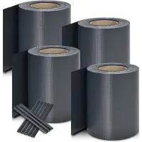 Juskys PVC Privacystrips - 4 stuks - Antraciet