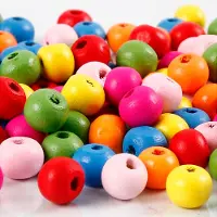 Creativ Company houten kralen mix 8mm, 90st.