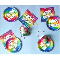 Boland Papieren servetten happy birthday, 20st.