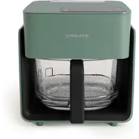 Create - Olievrije friteuse van 4,2 L met stoomfunctie - Sage - AIR FRYER CRYSTAL