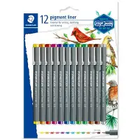 Staedtler Design Journey - pigment liner 308 - set 12 kleuren