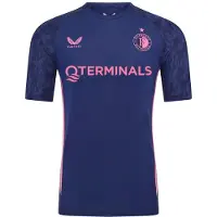 Castore Feyenoord Trainingsshirt 2025-2026 Kids Donkerblauw Roze