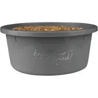 Waldhausen Snack Emmertje - Voer & Drinkbak - 2 l Grijs per stuk