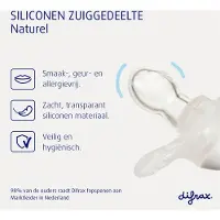 Difrax Fopspeen Natural - 6+ Maanden - Woezel en Pip Speen - 2 Stuks