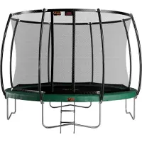 Avyna Trampoline Pro-Line 12 + Royal Class Veiligheidsnet + Ladder Groen