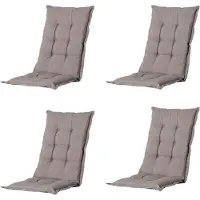 Madison kussen lage rug basic taupe 105x50 - 4 stuks