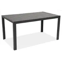 Garden Point Verona aluminium polywood tuintafel zwart