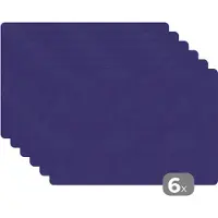 KitchenYeah Placemats - Leer - Paars - Keuken - Keuken decoratie - 45x30 cm - 6 stuks - Bakken - Onderlegger Tafel