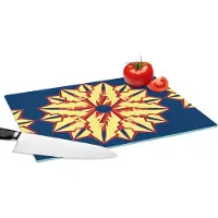 KitchenYeah Glazen Snijplank - 39x28 - Sterren - Patronen - Abstract - Snijplanken Glas