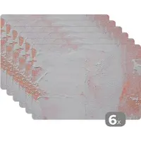 KitchenYeah Placemat - Verf - Design - Abstract - Placemats - Onderleggers placemat - 45x30 cm - 6 stuks