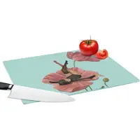 KitchenYeah Glazen Snijplank - 39x28 - Dromen - Vintage - Vrouwen - Snijplanken Glas