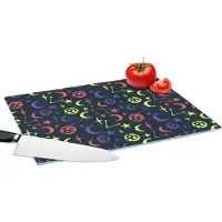 KitchenYeah Glazen Snijplank - 39x28 - Sterren - Planeten - Design - Snijplanken Glas