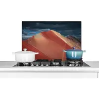 KitchenYeah Spatscherm keuken 60x40 cm - Kookplaat achterwand Landschap - Natuur - Berg - Wolken - Muurbeschermer - Spatwand fornuis - Hoogwaardig aluminium