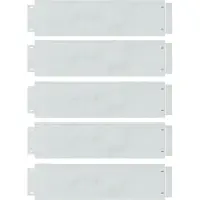 vidaXL Gazonranden 5 st 100 x 25 x 0,07 cm Gegalvaniseerd staal zilver