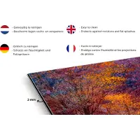 KitchenYeah Spatscherm keuken 120x80 cm - Kookplaat achterwand Schilderij - Boom - Kleuren - Olieverf - Muurbeschermer - Spatwand fornuis - Hoogwaardig aluminium