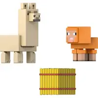 Minecraft Biome Bouw Baby Dierenset Actiefiguren - Lama & Schaap, JCN33