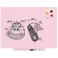 Rocada Skin Whiteboard 55x75 cm - Roze