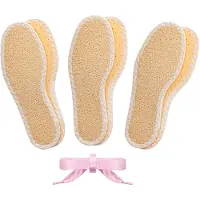 Bama Fresh Sun Color Kids Barefoot Inlegzolen voor een Comfortabel Zomer Barefoot Gevoel 3 Paar Unisex Beige + Gratis 1 Satijnen Veters (twv € 5,95) - 31