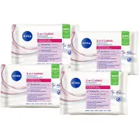 Nivea Essentials Reiniginsdoekjes voor de droge en gevoelige huid - Make-Up Remover - Voordeelverpakking - 4x 40 stuks