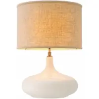 Eichholtz Tafellamp Jones Crackled White Ceramic Incl Shade