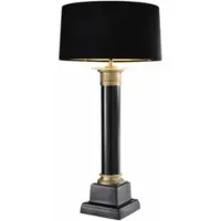Eichholtz Tafellamp Monaco Black/Ant Brass Finish Incl Shade
