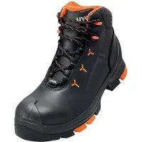 Uvex veiligheidsschoen, model 2, S3, zwart, oranje, breedte 12, maat 41