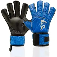 Gladiator Sports Robusto Keepershandschoenen Kids Blauw Zwart Wit