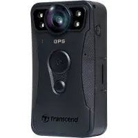 Transcend TS128GDPB40A Bodycam Spatwaterdicht, GPS, Intern geheugen