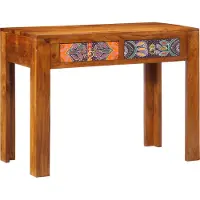 vidaXL Bureau, bruin, 100 x 50 x 75 cm