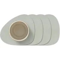Lind DNA Onderzetter Glass Mat Curve Nupo Metallic (Set van 4)