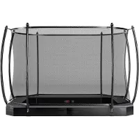 Avyna Trampoline Pro-Line FlatLevel 305 x 225 + Royal Class Veiligheidsnet Grijs