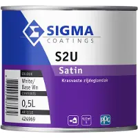 Sigma S2U Satin | Zijdeglans Lakverf Buiten 500 ML - Kleur|1|2