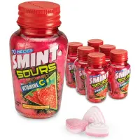Smint Sour Strawberry - Frismakers - Aardbei - Vitamine C - Suikervrij - 1x6stuks