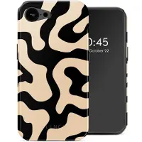 Selencia Vivid Backcover met MagSafe voor de Apple iPhone 17e / 16e - Art Wave Black
