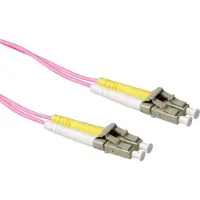 ACT RL9703 Glasvezel Patchkabel Duplex LSZH - LC/LC 50/125µm OM4 - 3 meter