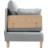 En.casa Slaapbank Seinlus 1-zits 81x88x68 cm lichtgrijs []