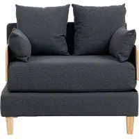 En.casa Slaapbank Seinlus 1-zits 81x88x68 cm donkergrijs []