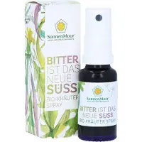 SonnenMoor Bitter: een nieuwe, biologische kruidenspray met een bittere smaak, 20 ml oplossing
