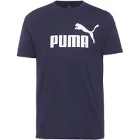 Puma Functioneel shirt 'ESS No. 1' nachtblauw / wit