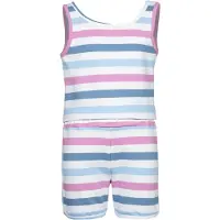 Color Kids Overall opaal / orchidee / wit