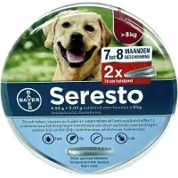 Seresto halsband grote hond (vanaf 8 kg) 2-pack 1 verpakking
