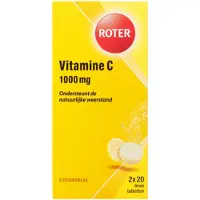 Roter Vitamine C Bruis 1000 mg Citroen - 2 x 2 x 20 bruistabletten - Voordeelverpakking