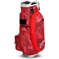 Callaway Cart Bag ORG 14 Hyper Dry Rood Palms Grijs