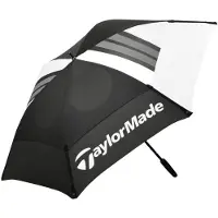 TaylorMade Double Canopy Umbrella Paraplu Black/White