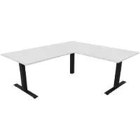 Job Easydesk Professional hoekbureau - elektrisch - 200x160